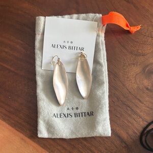 Alexis Bittar Cream Drop Earrings